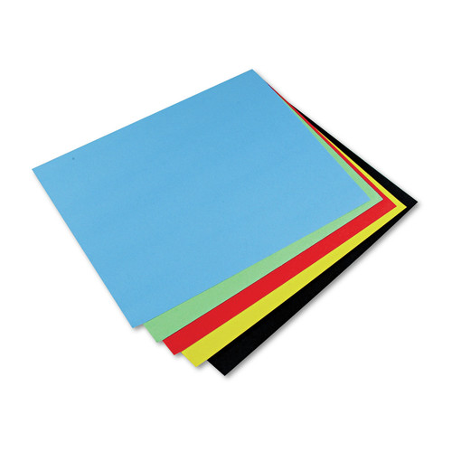 Office Jansan | Pacon P5487-1 22 in. x 28 in. Four-Ply Railroad Board - Assorted (25/Carton) image number 0