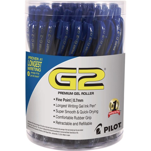 Office Jansan | Pilot 84066 Premium G2 0.7 mm Retractable Gel Pen - Fine, Blue (36/Pack) image number 0