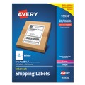 Office Jansan | Avery 95930 5.5 in. x 8.5 in. Shipping Labels-Bulk Packs - White (2/Sheet, 250 Sheets/Box) image number 0