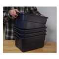 Boxes & Bins | Rubbermaid RMRT030003 10.63 in. x 15.69 in. x 7 in. 3 gal. Roughneck Storage Box - Dark Indigo Metallic image number 3
