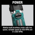 Right Angle Drills | Makita XAD06T 18V LXT Brushless Lithium-Ion 7/16 in. Cordless Hex Right Angle Drill Kit with 2 Batteries (5 Ah) image number 14