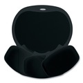 Office Furniture Accessories | Fellowes Mfg Co. 93730 Easy Glide 10 in. x 12 in. Gel Mouse Pad with Wrist Rest - Black image number 2