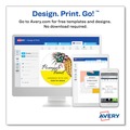 Office Jansan | Avery 22804 1.5 in. x 2.5 in. Oval Labels with Sure Feed and Easy Peel - Glossy White (180/Pack) image number 5
