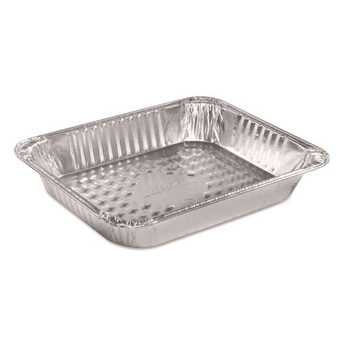 Food Trays, Containers, and Lids | Handi-Foil 4025-40-100 10.38 in. x 12.75 in. x 2.19 in. Aluminum Steam Table Pans (100/Carton) image number 0