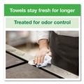 Paper Towels and Napkins | Tork 192291 11.75 in. x 14.75 in. 1-Ply Small Pack Foodservice Cloth - Unscented/White/Red Stripe (4/Carton) image number 5