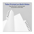 Office Jansan | Avery 01425 Avery-Style 26-Tab 'Y' Label 11 in. x 8.5 in. Preprinted Legal Side Tab Divider - White (25-Piece/Pack) image number 4