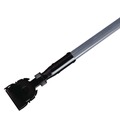 Mops | Rubbermaid Commercial FGM146000000 Snap-On Fiberglass 1 in. Diameter x 60 in. Dust Mop Handle - Gray/Black image number 1