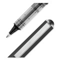 Office Jansan | uni-ball 70128 Bold 1 mm Stick VISION Roller Ball Pen - Black Ink, Gray/Black/Clear Barrel (1 Dozen) image number 4