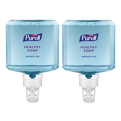 Labor Day Sale! Save $30 off $199! | PURELL 7772-02 HEALTHY SOAP 1,200 mL Gentle and Free Foam Refill for ES8 Dispensers - Fragrance-Free (2/Carton) image number 0