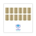 Paper Towels and Napkins | Boardwalk B6252 8 in. x 350 ft. 1-Ply Hardwound Paper Towels - Natural (12/Carton) image number 3