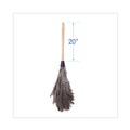 Cleaning Brushes | Boardwalk BWK20GY 20 in. Wood Handle Professional Ostrich Feather Duster image number 3