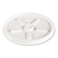 Office Jansan | Dart 12JL Vented Plastic Lids for 12 oz. Hot/Cold Foam Cups (1000/Carton) image number 2