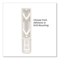 Cleaning & Janitorial Supplies | Diversified Hospitality Solutions AIR01BR2 EcoLux 1.19 in. x 0.44 in. x 5.69 in. Single Air Dispenser Bracket - White (24/Carton) image number 2