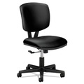 Office Jansan | HON H5701.SB11.T Volt Series 250 lbs. Capacity 18 in. to 22.25 in. Seat Height Leather Task Chair - Black image number 0