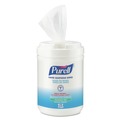 Cleaning & Janitorial Supplies | PURELL 9031-06 6 in. x 7 in. Unscented Alcohol Formula Hand Sanitizing Wipes - White (6 Canisters/Carton) image number 1