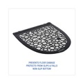 Cleaning & Janitorial Supplies | Boardwalk BWKUMBW 17.5 x 20 Slip-Resistant Disposable Urinal Floor Mat 2.0 - Black/White (6/Carton) image number 8