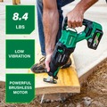 Reciprocating Saws | Metabo HPT CR36DAQ4M MultiVolt 36V Brushless 1-1/4 in. Cordless Reciprocating Saw with Orbital Action (Tool Only) image number 2