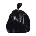 Trash Bags | Heritage X8046AK 40 in. x 46 in. 45 Gallon 1.5 mil Reprocessed Resin Can Liners - Black (100/Carton) image number 1