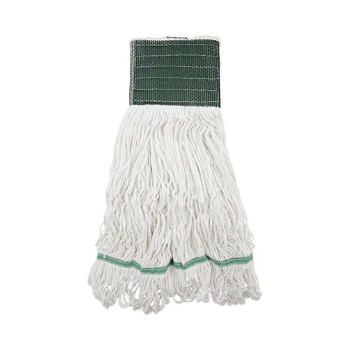 Cleaning Cloths | Boardwalk BWKSP200M14DZ 14 oz. Medium Loop End Rayon Mop Head - White (1-Dozen) image number 0