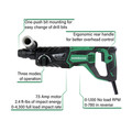 Rotary Hammers | Metabo HPT DH26PFM 7.5 Amp Brushed 1 in. Corded SDS Plus 3-Mode D-Handle Rotary Hammer image number 1