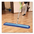 Mops | Gritt Commercial GRI17460T4PK 60 in. x 5 in. Microfiber Head 40 in. to 72 in. Silver Aluminum Handle Dust Mop with Telescopic Handle - Blue (4/Kit) image number 7