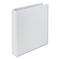 Office Jansan | Samsill 16957 11 in. x 8.5 in. 3 Rings 1.5 in. Capacity Earth's Choice Plant-Based D-Ring View Binder - White image number 0