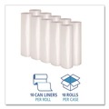 Trash Bags | Boardwalk X6639DCKR01 33 in. x 39 in. 1.4 mil 33 gal. Recycled Low-Density Polyethylene Can Liners - Clear (100/Carton) image number 3