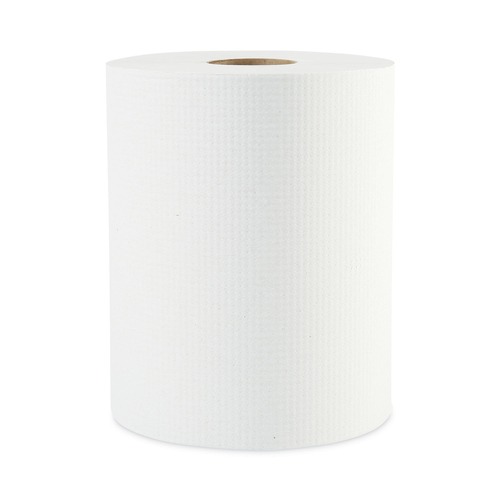Paper Towels and Napkins | Boardwalk 8123 2 in. Core 1-Ply 8 in. x 600 ft. Hardwound Paper Towels - White (12/Carton) image number 0