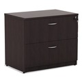 | Alera ALEVA513622ES Valencia Series 34 in. x 22.75 in. x 29.5 in. Legal/Letter-Size 2-Drawer Lateral File - Espresso image number 1