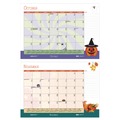 Calendars & Planners | House of Doolittle 1395 22 in. x 17 in. 12-Month (Jul 2025-Jun 2026) Academic Year Recycled Desk Pad Calendar - Black Binding image number 2