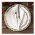Cutlery | Hoffmaster 125702 16 in. x 16 in. Ultraply Linen-Like Natural Flat Pack Napkin - White (1200/Carton) image number 3