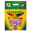 Bulk Savings Pricing 1 | Crayola 684112 3.3 mm 2B Short-Length Colored Pencil Set - Assorted Lead and Barrel Colors (12/Set) image number 0