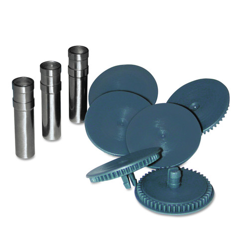  | Swingline A7074872 9/32 in. Hole Replacement Head Punch Set - Gray/Blue (9-Piece/Set) image number 0