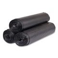 Trash Bags | Inteplast Group S434822K 60 gal. 22 microns 43 in. x 48 in. High-Density Commercial Can Liners - Black (150/Carton) image number 1