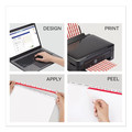 Office Jansan | Avery 12450 11 in. x 8.5 in. 8-Tab Print and Apply Index Maker Clear Label Plastic Dividers with Printable Label Strip - Frosted Clear Tabs (5 Sets/Pack) image number 1