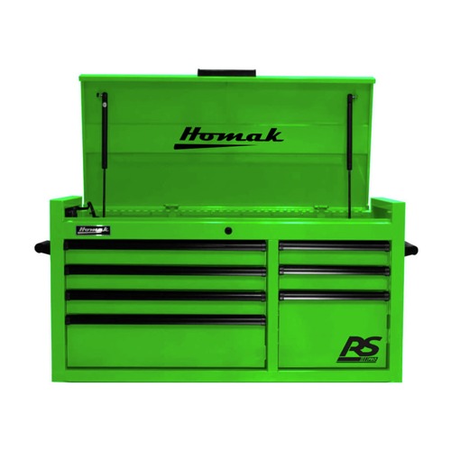 Cabinets | Homak LG02004173 RS Pro 41 in. 7-Drawer Top Chest with Outlet - Lime Green image number 0