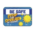 Floor Signs | Tabbies 29536 9 in. x 6 in. "Be Safe, Stop The Spread Of Germs" Wall Signs (3/Pack) image number 1