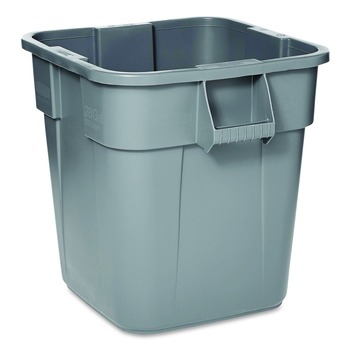 Rubbermaid Commercial 28 Gallon Polyethylene Square Brute Container - Gray