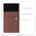  | Alera ALELS583020MC Open Office Desk Series 29.5 x 19.13 x 22.88 Legal/Letter Low File 2-Drawer Cabinet Credenza - Cherry image number 5