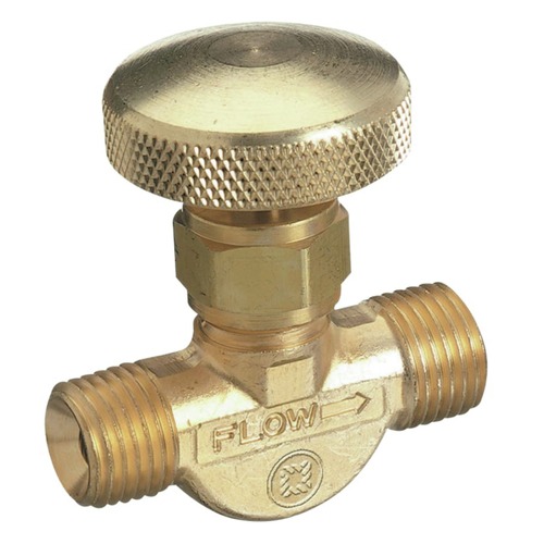 Welding Accessories | Western Enterprises 211 1/4 in. NPT Male Inlet and Male Outlet Brass Body Valve image number 0