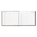Office Jansan | National 57802 9.78 in. x 8.5 in. Sheets Hardcover Visitor Register Book - Black image number 2