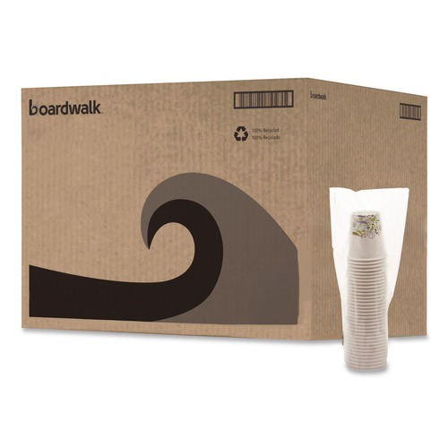 Office Jansan | Boardwalk BWKDEER8HCUP 8 oz. Deerfield Printed Paper Hot Cups (20 Cups/Sleeve, 50 Sleeves/Carton) image number 0