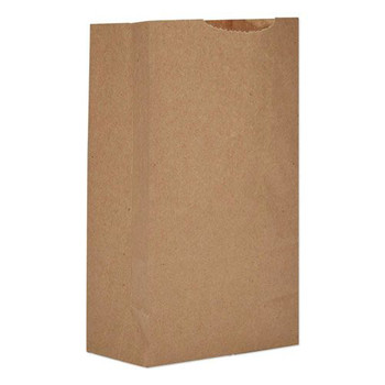 General 30903 Grocery Paper Bags, 52 lbs Capacity, #3, 4.75-inw x 2.94-ind x 8.04-inh, Kraft, 500 Bags
