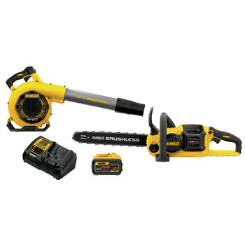 OUTDOOR POWER COMBO KITS | Dewalt DCKO667X1 60V MAX FLEXVOLT Brushless Lithium-Ion Cordless 16 in. Chainsaw/Blower Combo Kit (9 Ah)