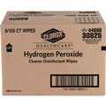 Office Jansan | Clorox Healthcare 30825 5.75 in. x 6.75 in. Hydrogen Peroxide Cleaner Disinfectant Wipes - White Unscented (6/Carton) image number 1