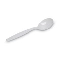  | Dixie SH207 Heavyweight Plastic Cutlery Soup Spoons - White (1000/Carton) image number 3
