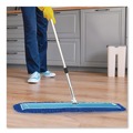 Mops | Gritt Commercial GRI182606PK 60 in. x 5 in. Microfiber Looped Dust Mop Pad Head - Blue (6/Carton) image number 4