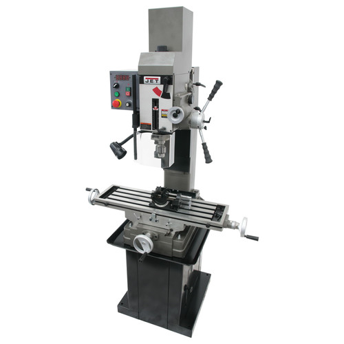 Milling Machines | JET JT9-351164 JMD-45VSPFT Variable Speed Geared Head Square Column Mill Drill with Power Downfeed and Newall DP500 2-Axis DRO image number 0