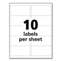  | Avery 60525 2 in. x 4 in. UltraDuty GHS Chemical Waterproof and UV Resistant Labels - White (10/Sheet, 50 Sheets/Pack) image number 7