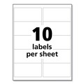 Office Jansan | Avery 60525 UltraDuty 2 in. x 4 in. GHS Chemical Waterproof and UV Resistant Labels - White (500/Pack) image number 7